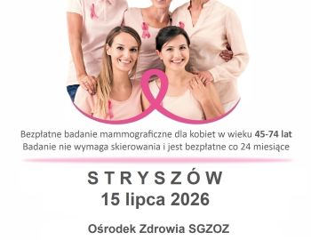 Centrum Medyczne MASZACHABA zaprasza na DARMOWĄ mammografię